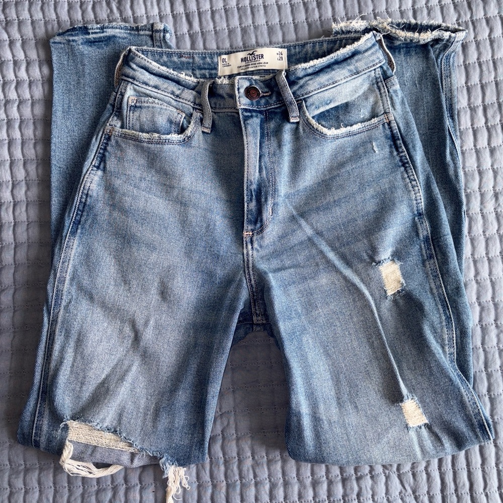 hollister mom jeans